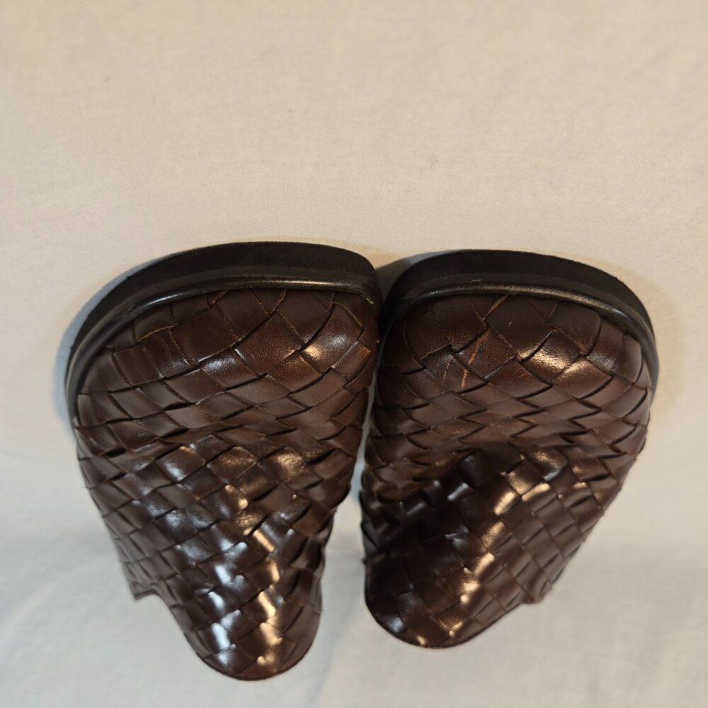 ARTIVIA LITES CRYSTAL Y2K Fairy Grunge Goth Brown Leather Heel Clog Mule Size 9M - Picture 11 of 16